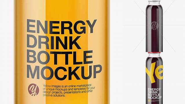 1963+ Clear 12oz Bottle in Matte Shrink Sleeve PSD Mockup Exclusive and Stylish Design PSD