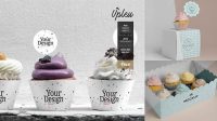 1969+ Cupcake Mockup Free Free Editable PSD