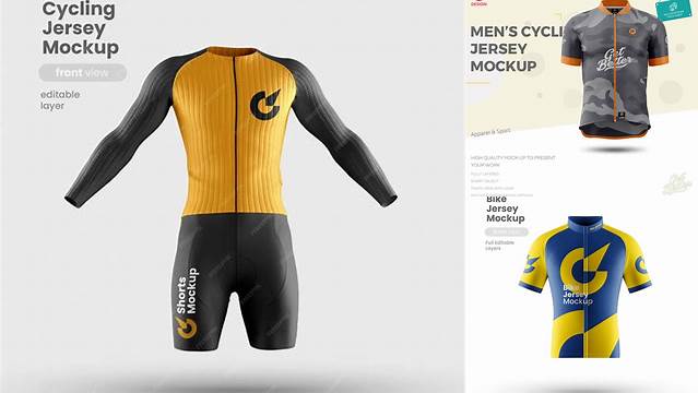 1976+ Bike Jersey Mockup Download Free PSD