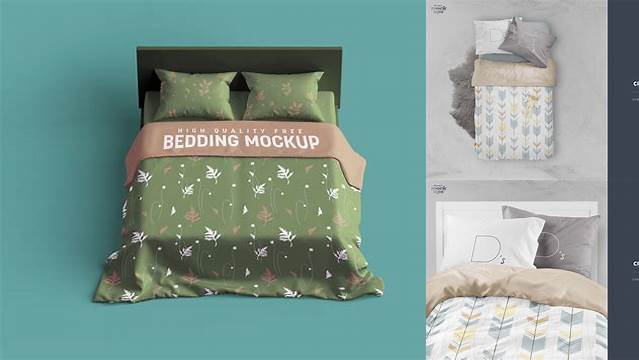 1978+ Bed Cover Mockup High-Resolution Editable PSD