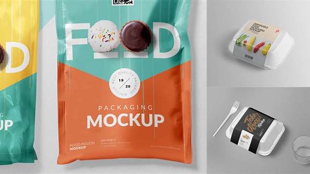 1978+ Plastic Pack For Food Mock-Up Smart Layer Mockup Free