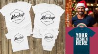 199+ Mockup T Shirt Family Professional PSD Mockup