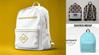 1990+ Backpack PSD Mockup Front View Mockup PSD Free Download