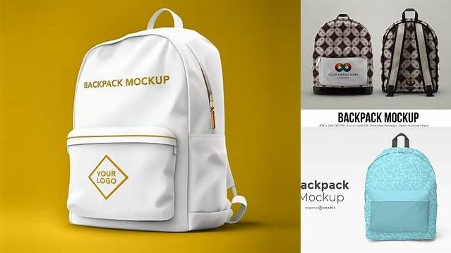 1990+ Backpack PSD Mockup Front View Mockup PSD Free Download