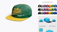 1993+ Snapback Cap PSD Mockup Left Half Side View Free Mockup PSD Template