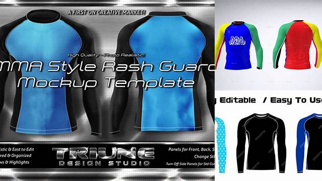 1998+ Rash Guard Mockup Best for Showcase