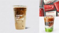 200+ Iced Coffee Cup Mockup Free Customizable Design Files