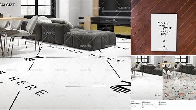 2006+ Floor Mockup Psd Hight Resolution