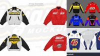 2008+ Racing Jacket Mockup Advanced Photoshop Template