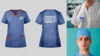 2009+ Medical Uniform Mockup Free PSD