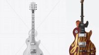 2011+ Matte Electric Guitar PSD Mockup Front View Download Premium PSD Resource