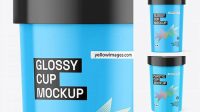 2013+ Glossy Soup Cup PSD Mockup Creative Free Photoshop Template