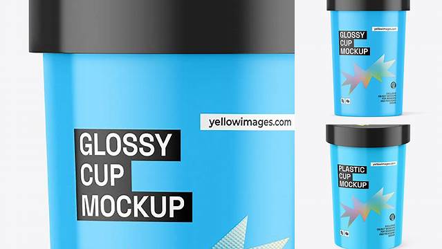 2013+ Glossy Soup Cup PSD Mockup Creative Free Photoshop Template