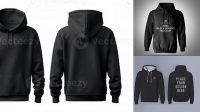 2018+ Template Hoodie Hitam PSD for Free