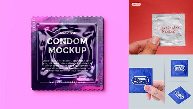 202+ Free Condom Mockup For Free Download