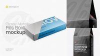 2020+ Glossy Box PSD Mockup Halfside View Digital Download PSD for Free