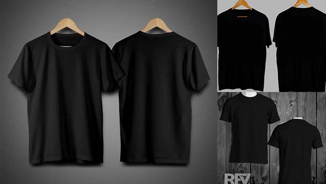 2020+ Mockup Kaos Hitam Cdr Download Premium Free PSD