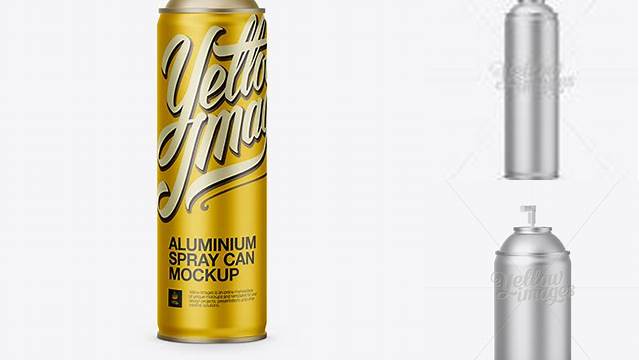 2025+ Aluminum Sprayer Without Cap PSD Mockup High-End PSD Download