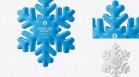 2027+ Matte Snowflake PSD Mockup Half Side View Elegant and Stylish Mockup