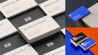 2028+ Matte Gift Business Cards PSD Mockup Smart Object Free Photoshop File