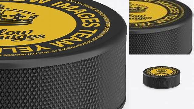 203+ Hockey Puck PSD Mockup High-Angle Shot Download Exclusive PSD Mockups