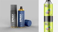 2036+ Closed Metallic Spray Can PSD Mockup Stylish PSD for Free