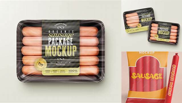 2036+ Sausage Packaging Mockup Free Premium Mockup Freebie