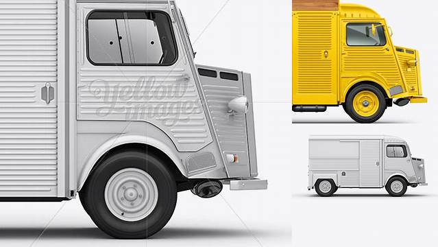 2039+ Citroën HY Van PSD Mockup Right Side View Creative Layered Design File