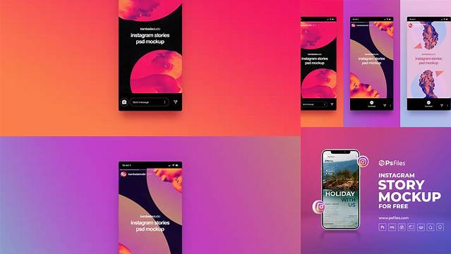 2044+ Instagram Stories Mockup Download Free