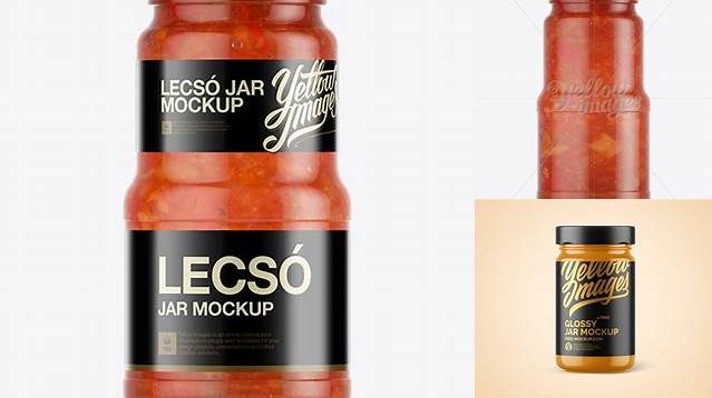 2045+ Canned Lecho Jar PSD Mockup Exclusive Free PSD Mockups