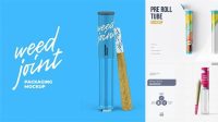 2047+ Pre Roll Tube Mockup Free PSD Download