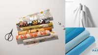 2048+ Fabric Roll Mockup Free Editable Graphic Free PSD