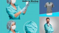 2048+ Hospital Uniform Mockup PSD for Creative Projects