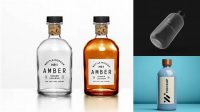 205+ Long Neck Dark Glass Bottle PSD Mockup Fully Editable Photoshop PSD Free Download