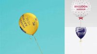 2050+ Balloon on a Stick PSD Mockup Front View Creative Photoshop Resources