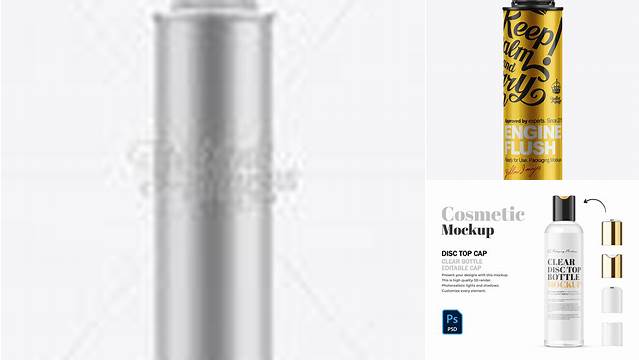 2052+ 300ml Engine Flush Bottle PSD Mockup Elegant PSD Mockup