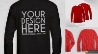 2052+ Mockup Kaos Lengan Panjang Depan Belakang Cdr PSD Download