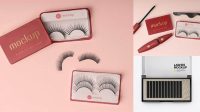 2054+ Eyelashes Box Mockup Custom PSD Mockup Template