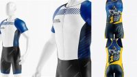 2056+ Men’s Tri Skinsuit PSD Mockup Editable Mockup PSD