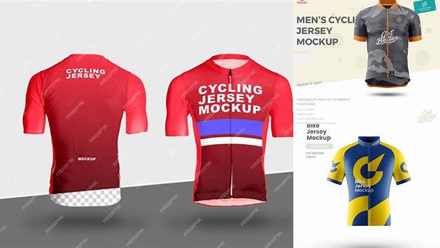 2058+ Cycling Jersey Mockup Psd Free Download Elegant and Stylish Free PSD