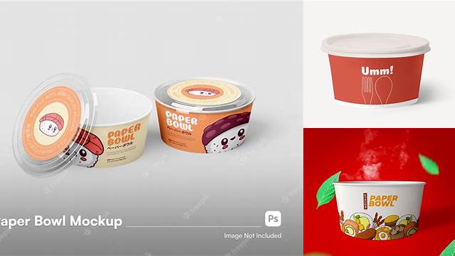 2059+ Mockup Paper Bowl Free PSD