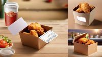 2061+ Fried Chicken Box Mockup PSD for Free