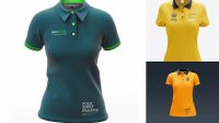 2061+ Womens Polo HQ PSD Mockup Free Mockup PSD Template