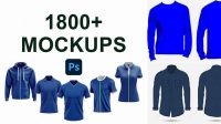 2062+ Mockup Baju Biru Customizable PSD Templates