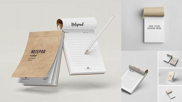 2062+ Notepad Mockup For Free Download