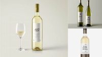 2066+ White Wine Mockup PSD Download