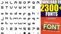 2068+ Coreldraw Fonts Pack Free Download Digital Download