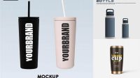 207+ Tumbler Bottle Mockup Free Download Premium PSD Resource