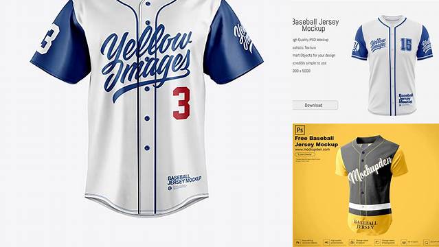 2070+ Baseball Shirt Mockup Free Smart Layer PSD