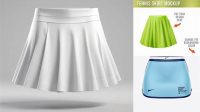 2072+ Tennis Skirt Mockup Professional PSD Template